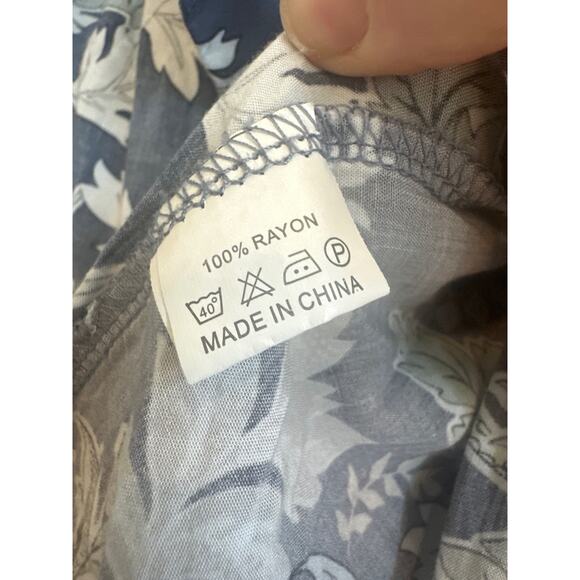 JAASE Blue with Multicolor Pastel Boho Floral Open Front Light Weight Kimono - Picture 3 of 6